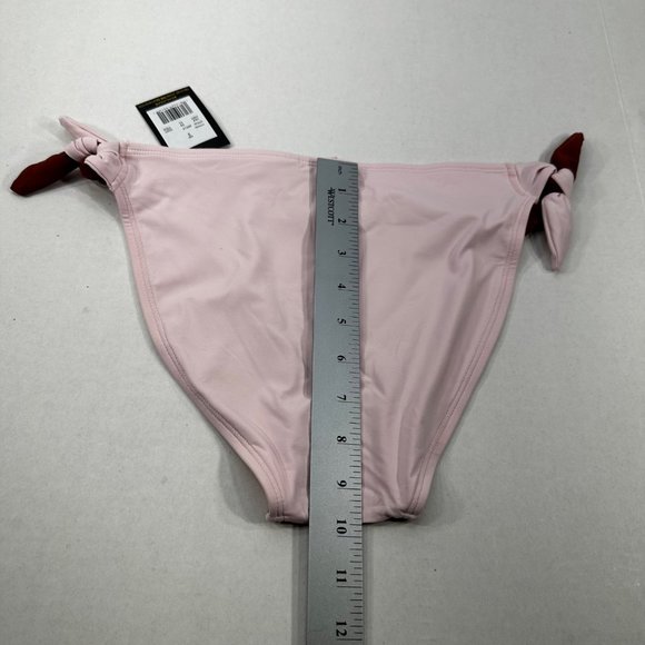 Sun Lab Swim Women's Size Small Swim Bikini Bottom Brown/Pink Tie Side New - Picture 11 of 11